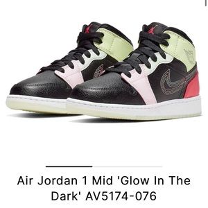 Nike air Jordan glow in the dark